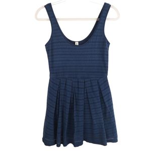 Anthropologie Knit Eyelet Pleated Dress